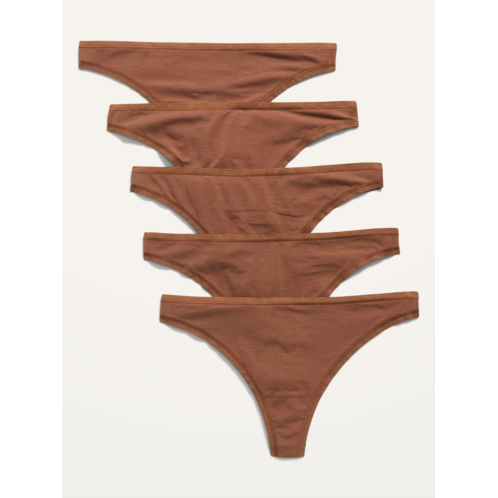 Oldnavy Supima® Cotton-Blend Thong Underwear 5-Pack