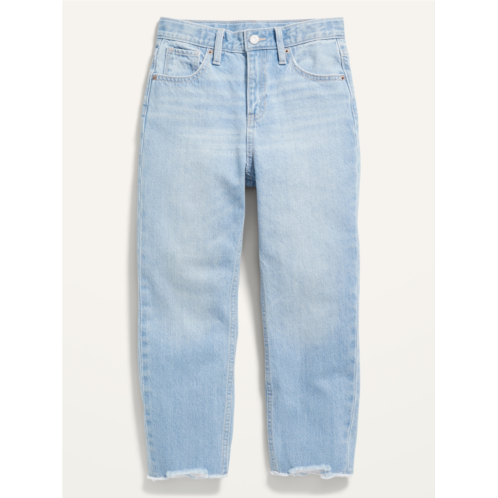 Oldnavy High-Waisted Slouchy Straight Jeans for Girls