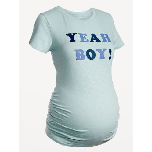 Oldnavy Maternity Graphic Side-Shirred T-Shirt