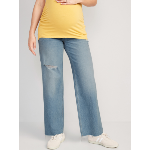 Oldnavy Maternity Full-Panel Wide Leg Jeans