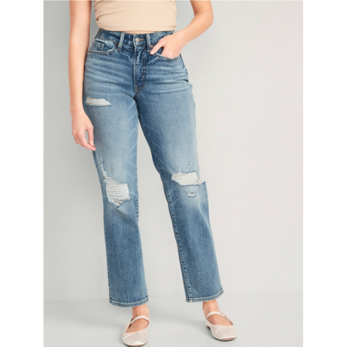 Oldnavy Curvy High-Waisted OG Loose Ripped Jeans