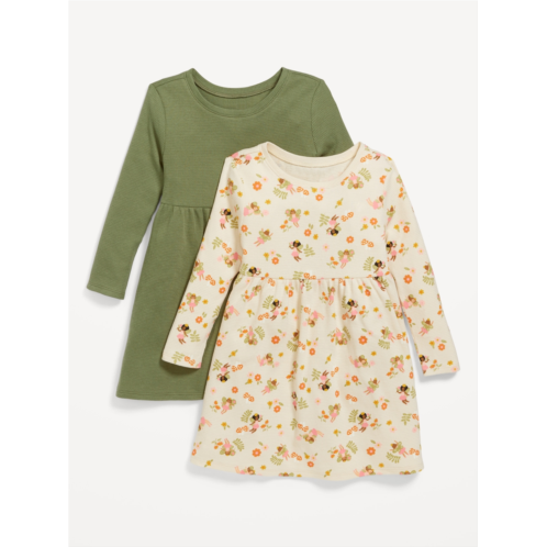 Oldnavy Fit & Flare Printed Jersey Dress 2-Pack for Toddler Girls
