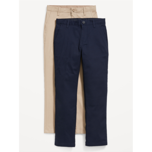 Oldnavy Slim Built-In Flex Chino School Uniform Pants 2-Pack for Boys