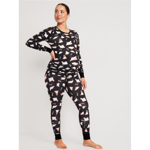 Oldnavy Maternity Matching Jersey Pajama Top and Pants Set