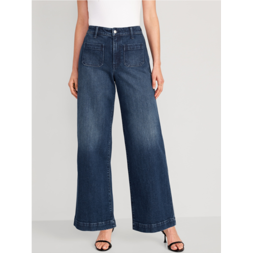 Oldnavy Extra High-Waisted Trouser Wide-Leg Jeans