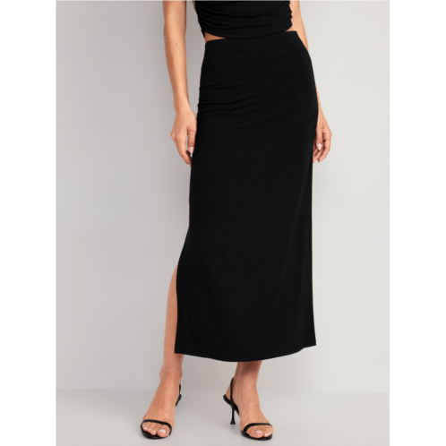 Oldnavy High-Waisted Ruched Maxi Skirt for Women