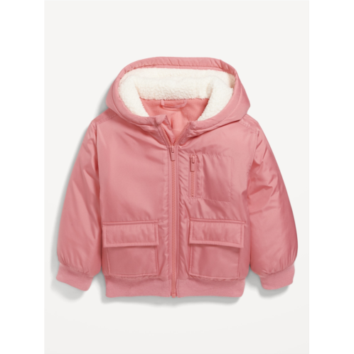 Oldnavy Hooded Zip-Front Water-Resistant Jacket for Toddler Girls