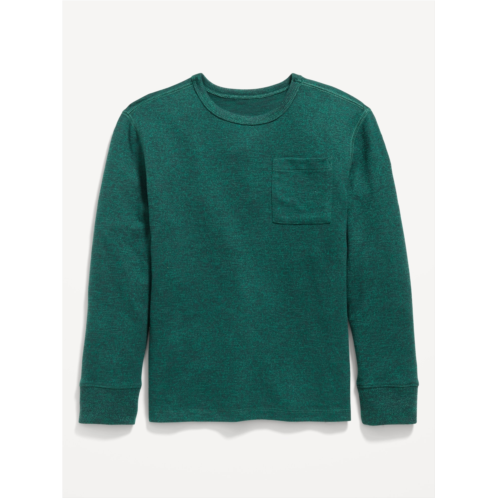 Oldnavy Cozy-Knit Long-Sleeve Solid Pocket T-Shirt for Boys