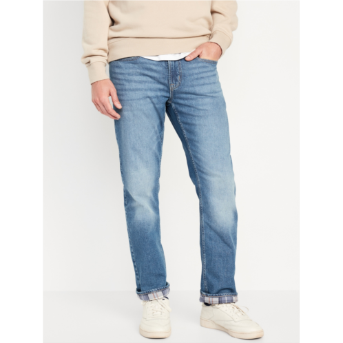 Oldnavy Straight Flannel-Lined Built-In Flex Jeans