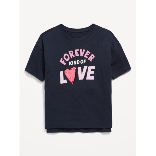 Oldnavy Short-Sleeve Graphic Tunic T-Shirt for Girls