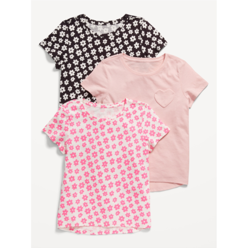 Oldnavy Softest Short-Sleeve T-Shirt Variety 3-Pack for Girls