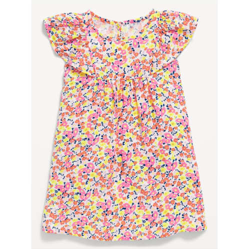 Oldnavy Printed Flutter-Sleeve Dress for Toddler Girls