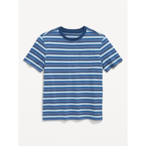 Oldnavy Textured Striped Short-Sleeve Pocket T-Shirt for Boys Hot Deal