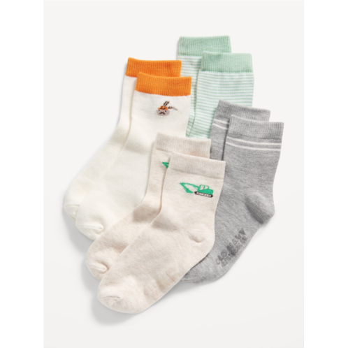 Oldnavy Unisex Crew Socks 4-Pack for Toddler & Baby
