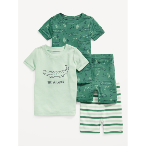 Oldnavy Unisex 4-Piece Printed Snug-Fit Pajama Set for Toddler & Baby