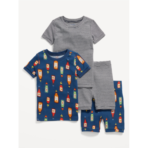 Oldnavy Unisex 4-Piece Printed Snug-Fit Pajama Set for Toddler & Baby