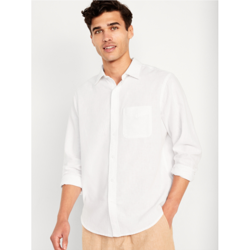 Oldnavy Classic Fit Everyday Linen-Blend Shirt