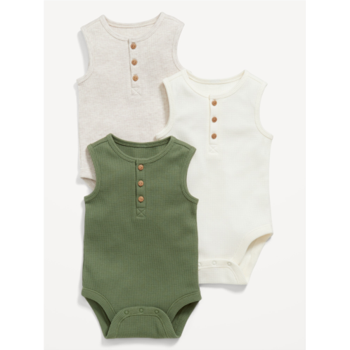 Oldnavy Unisex Sleeveless Henley Bodysuit 3-Pack for Baby