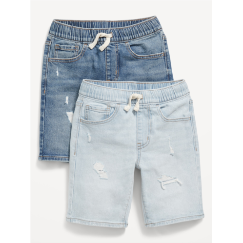 Oldnavy 360° Stretch Pull-On Jean Shorts 2-Pack for Boys (At Knee) Hot Deal