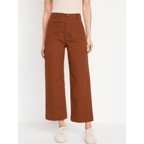 Oldnavy High-Waisted Cropped Wide-Leg Pants