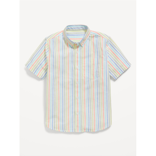 Oldnavy Printed Short-Sleeve Oxford Shirt for Boys
