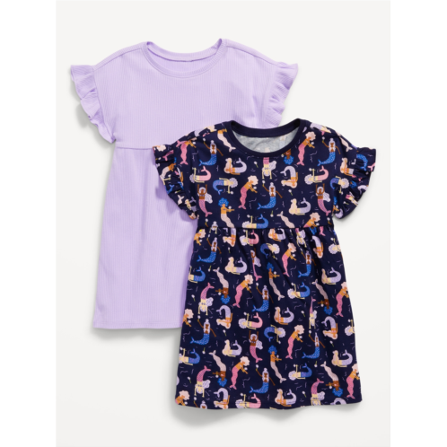 Oldnavy Flutter-Sleeve Dress 2-Pack for Toddler Girls Hot Deal