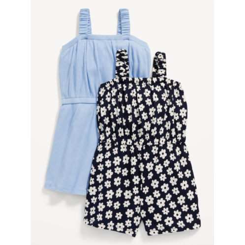 Oldnavy Sleeveless Rib-Knit Romper 2-Pack for Toddler Girls Hot Deal