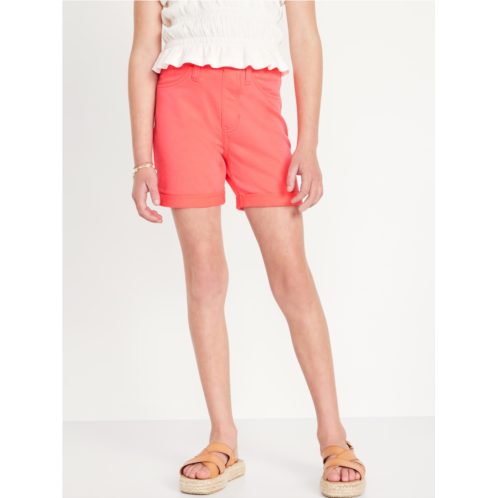 Oldnavy French Terry Rolled-Cuff Midi Shorts for Girls