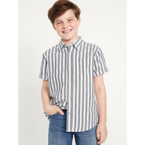 Oldnavy Printed Short-Sleeve Oxford Shirt for Boys