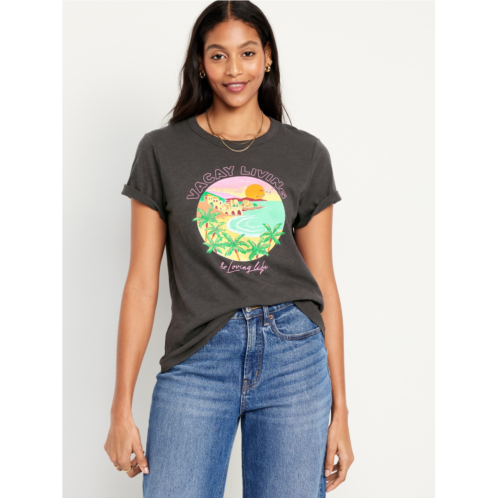 Oldnavy EveryWear Slub-Knit Graphic T-Shirt