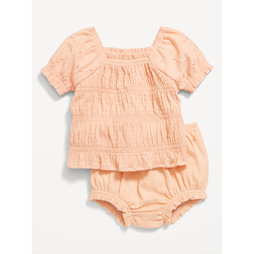 Oldnavy Smocked Top & Bloomer Shorts Set for Baby