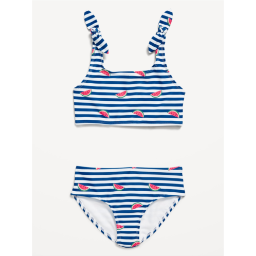 Oldnavy Printed Tie-Knot Bikini Swim Set for Girls