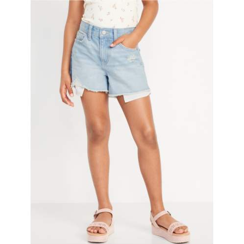 Oldnavy High-Waisted Ripped Jean Shorts for Girls