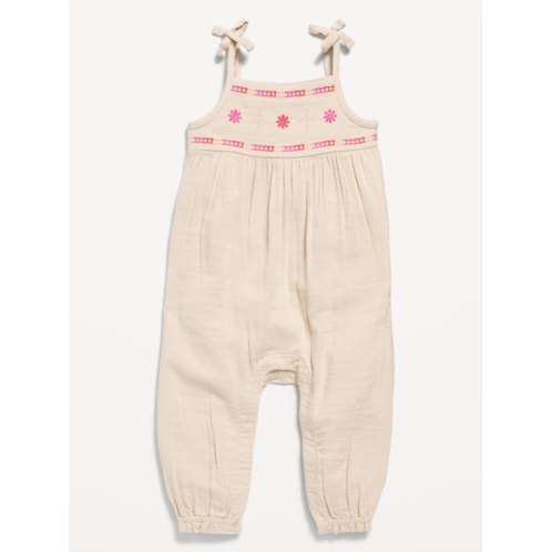 Oldnavy Printed Sleeveless Tie-Knot Jumpsuit for Baby Hot Deal