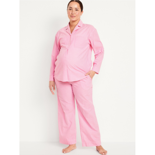 Oldnavy Maternity Poplin Pajama Set