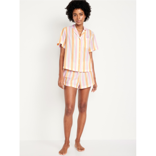 Oldnavy Poplin Pajama Short Set Hot Deal