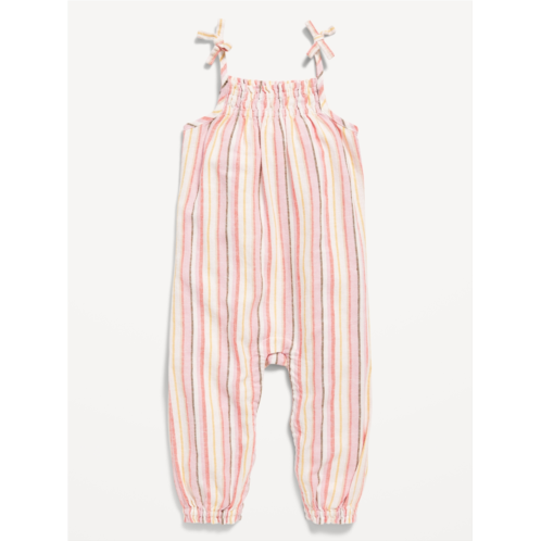 Oldnavy Printed Sleeveless Tie-Knot Jumpsuit for Baby
