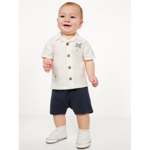 Oldnavy Thermal-Knit Pull-On Shorts for Baby