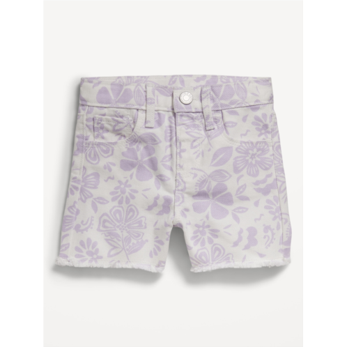 Oldnavy High-Waisted Frayed-Hem Jean Shorts for Toddler Girls