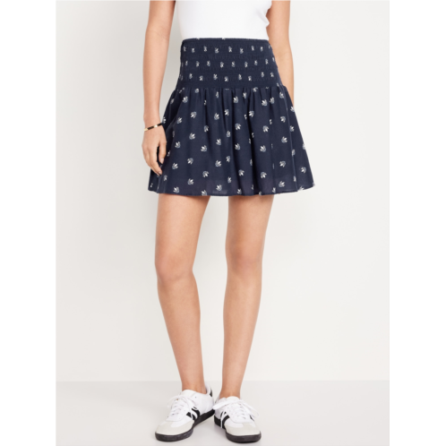 Oldnavy Smocked-Waist Mini Skirt Hot Deal