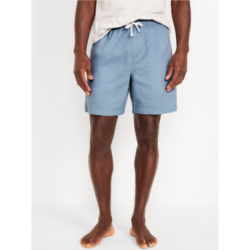 Oldnavy Poplin Pajama Shorts -- 7-inch inseam