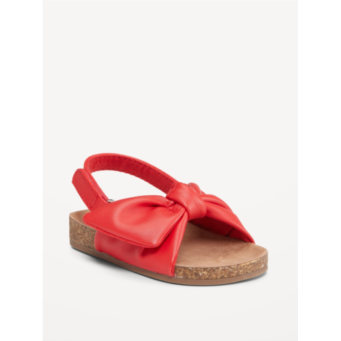 Oldnavy Faux-Leather Tie-Bow Sandals for Baby