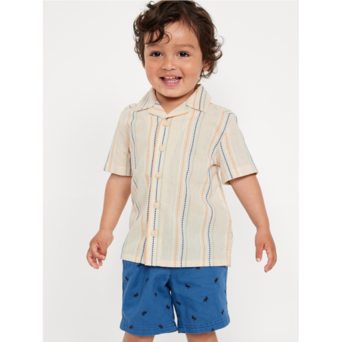 Oldnavy Textured Striped Dobby Shirt for Toddler Boys