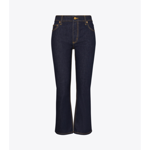 Tory Burch CROPPED FLARE JEANS