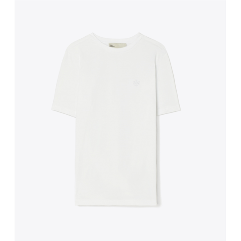 Tory Burch EMBROIDERED LOGO T-SHIRT