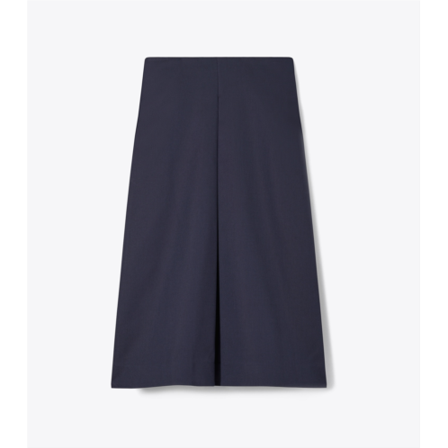 Tory Burch PLEATED COTTON TWILL SKIRT