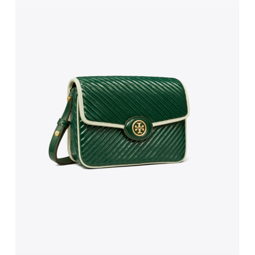Tory Burch ROBINSON PATENT QUILTED SHOULDER BAG