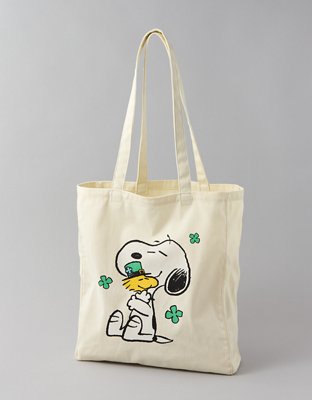 American Eagle AE St. Patricks Day Snoopy Tote Bag