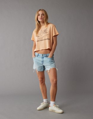 American Eagle AE Cropped Graphic T-Shirt