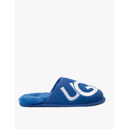 UGG mens scuff logo slipper in blue